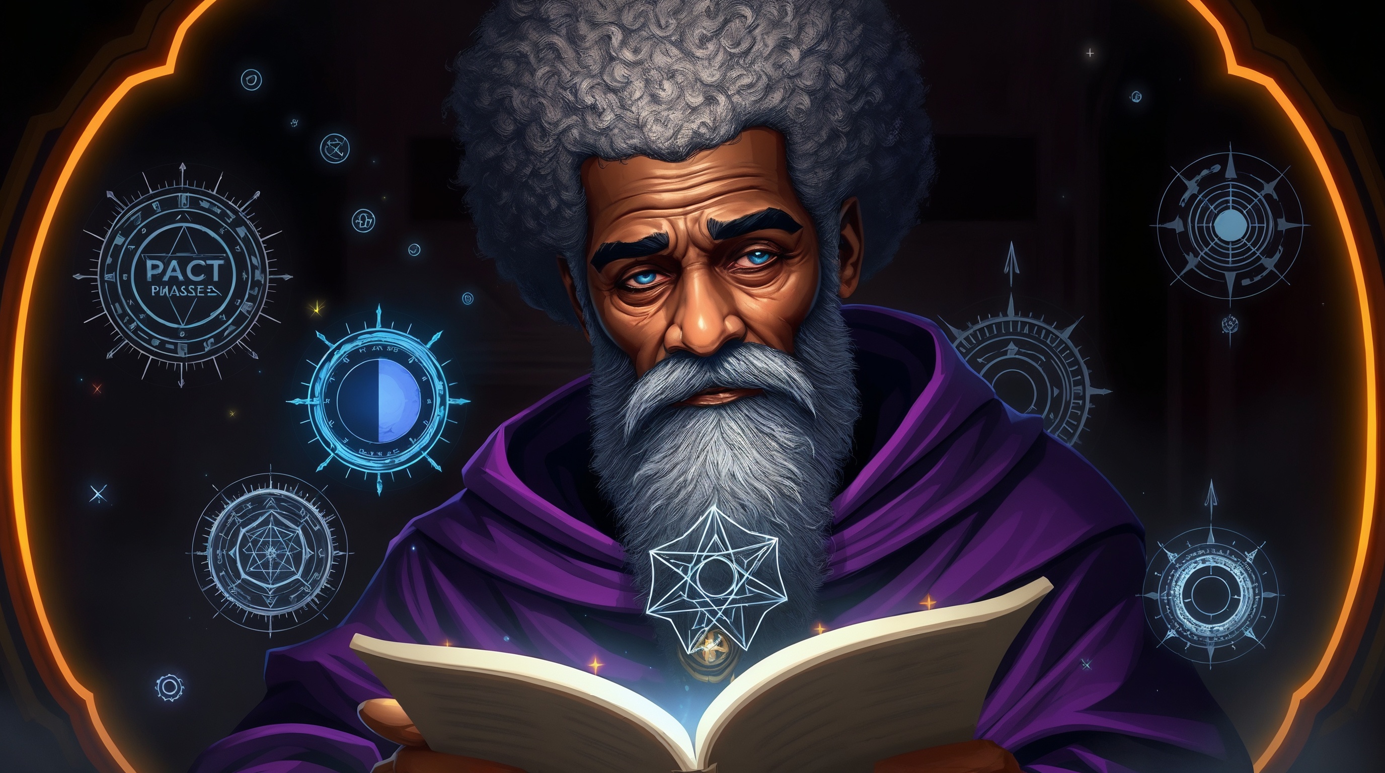 Professor Synapse reading a book.